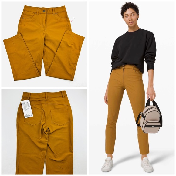 lululemon athletica Pants - Lululemon City Sleek 5 Pocket 7/8 Light Stretch Warpstreme Pant Spiced Bronze